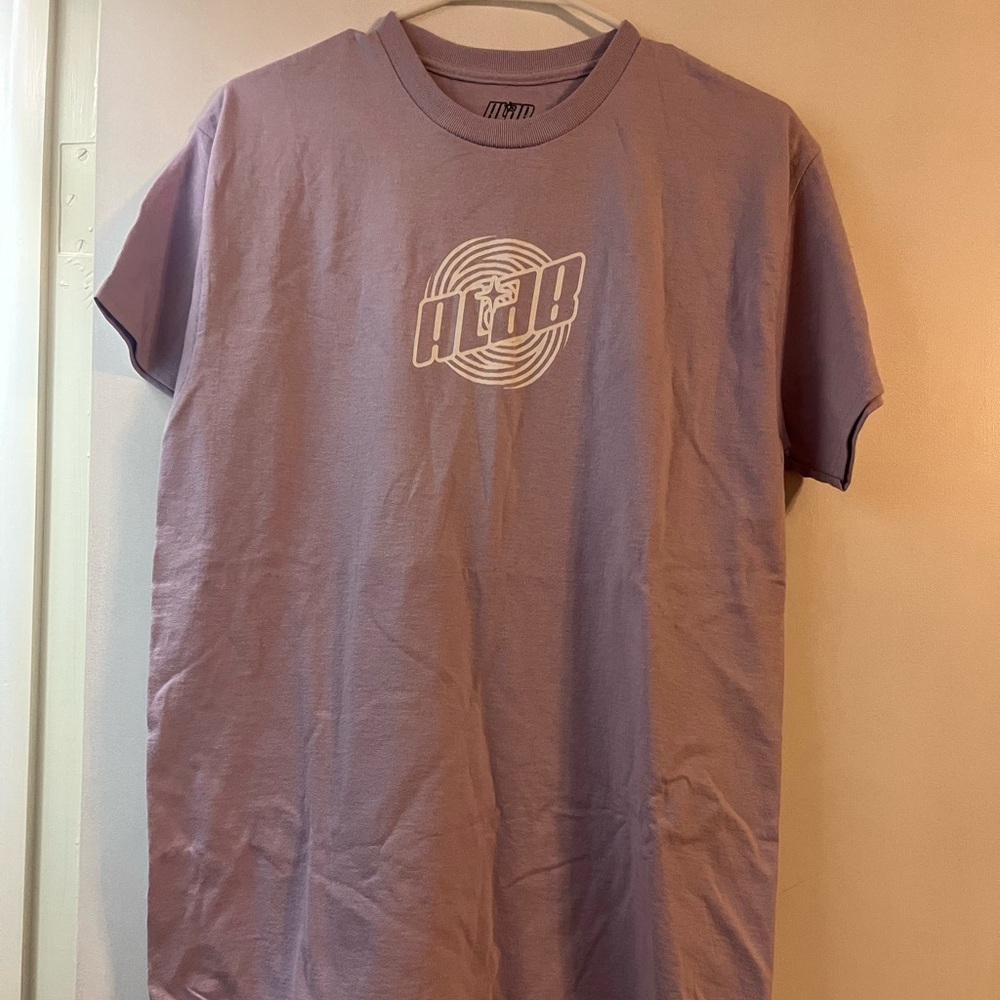 Purple A.Lab Short Sleeve Tee with Graphic Design